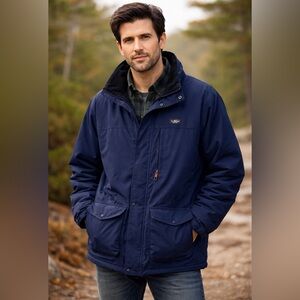 L.L. Bean Nylon Jacket coat men tall Large Vintage